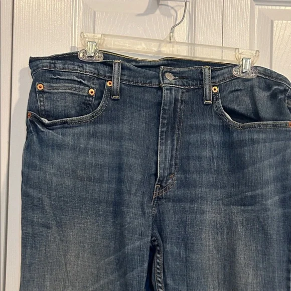 Levi's Men's Straight Jeans in Deep Indigo - Picture 3 of 4